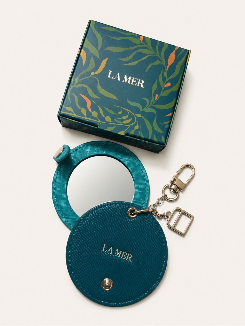La Mer Bag Charm Key chain Key Holder With Mirror